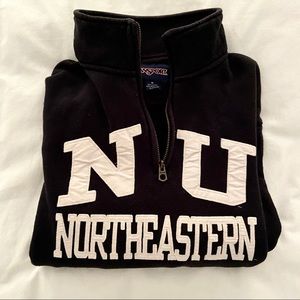 Northeastern University Quarter Zip Sweatshirt